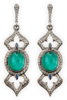 Thumbnail for your product : Armenta New World Open Oval Earrings with Diamonds