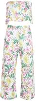 Thumbnail for your product : boohoo Floral Palm Bandeau Culotte Co-ord