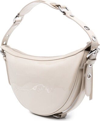 BY FAR Gib patent leather shoulder bag