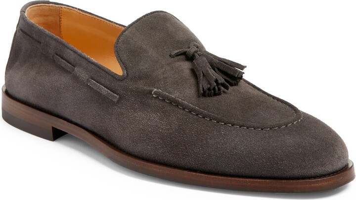 Brunello Cucinelli Tassel Detail Suede Loafer