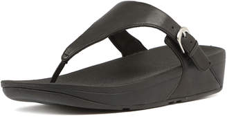 FitFlop Skinny toe-thong Black Sandals Womens Shoes Casual Sandals-flat Sandals