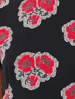 Thumbnail for your product : Alexander McQueen poppy print ruffle dress