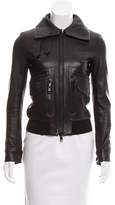 Thumbnail for your product : Helmut Lang Wool-Trimmed Leather Jacket