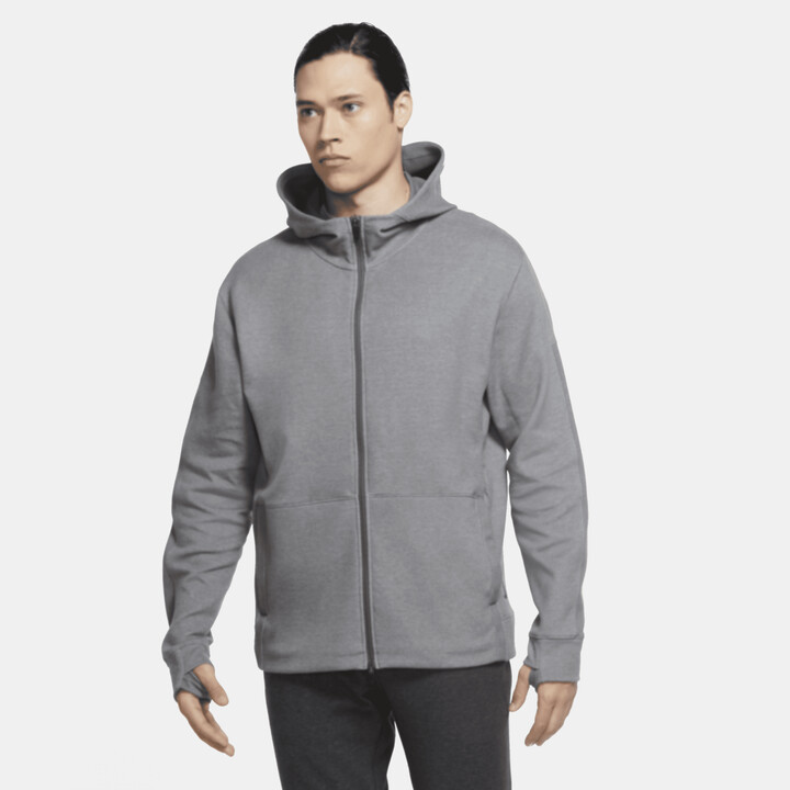 Nike Men's Yoga FullZip Hoodie in Grey ShopStyle