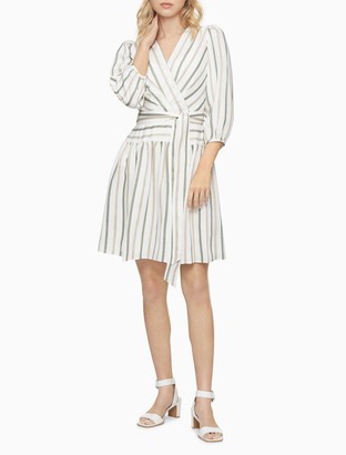calvin klein wrap dress