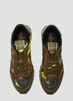 Thumbnail for your product : Valentino Rockrunner Camouflage Sneakers in Green