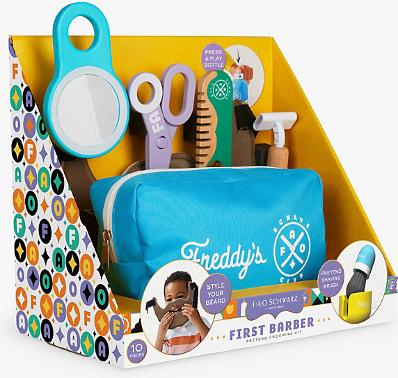 FAO Schwarz First Barber Hair Grooming 10-Piece Playset