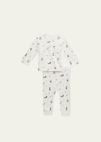 Thumbnail for your product : Marie Chantal Kid's Christmas Dogs 2-Piece Pajama Set, Size 3M-24M