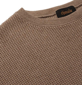 Chimala Waffle-Knit Cotton T-Shirt - Men - Brown
