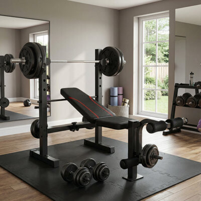 Himimi 9-In-1 Premium Weight Bench With Leg Extension & Curl System - Complete Foldable Home Gym Solution