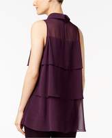 Thumbnail for your product : Alfani Tiered Cowl-Neck Top, Created for Macy's