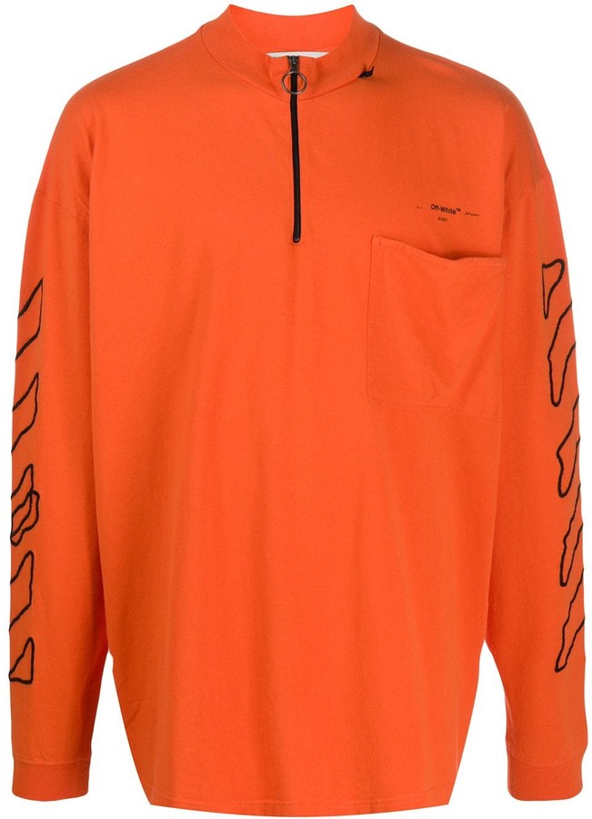 off white sweatshirt orange