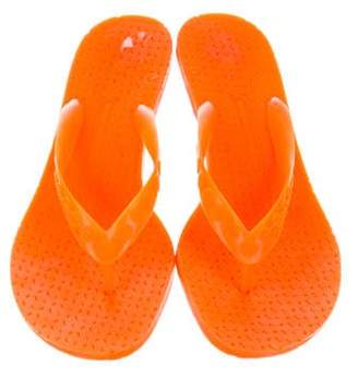 Sigerson Morrison Rubber Thong Sandals