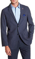 Thumbnail for your product : Ben Sherman Fulwil Blue Checked Two Button Notch Lapel Wool Blend Sport Coat
