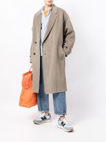 Thumbnail for your product : SONGZIO Belted Grey Coat