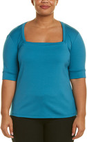 Thumbnail for your product : Lafayette 148 New York Plus Square Neck T-Shirt