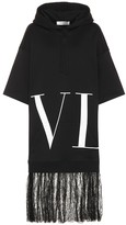 Thumbnail for your product : Valentino cotton-blend hoodie dress