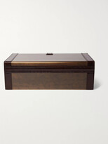 Thumbnail for your product : Ben Soleimani Leather-Trimmed Bronze Cufflink Box