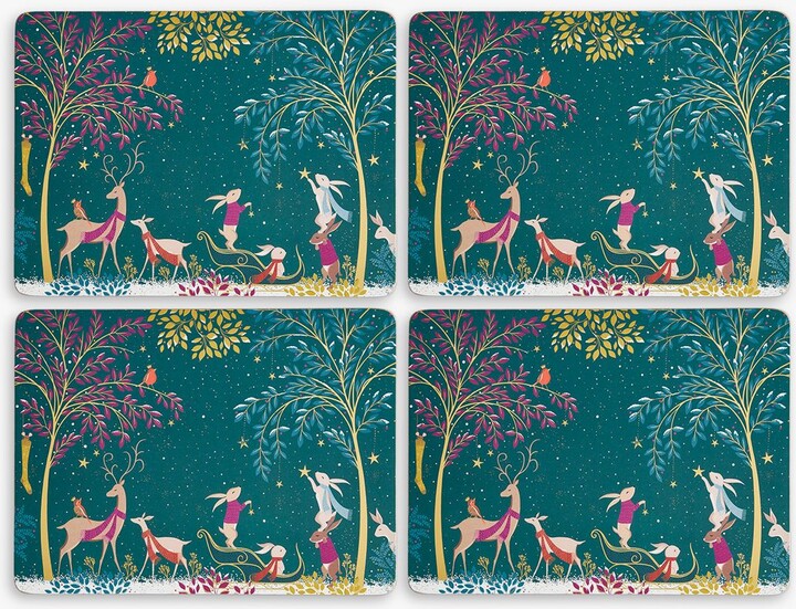Sara Miller London Portmeirion Woodland Tales CorkBacked Placemats