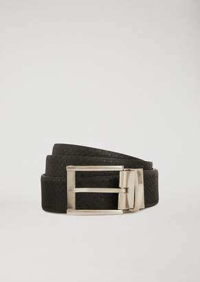 Emporio Armani Printed Leather Belt