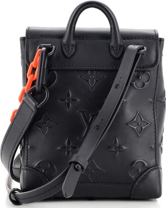 Louis Vuitton Steamer Bag Monogram Seal Leather Xs Black