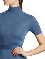 Thumbnail for your product : Prada Cashmere & Silk Short-Sleeve Knit Turtleneck