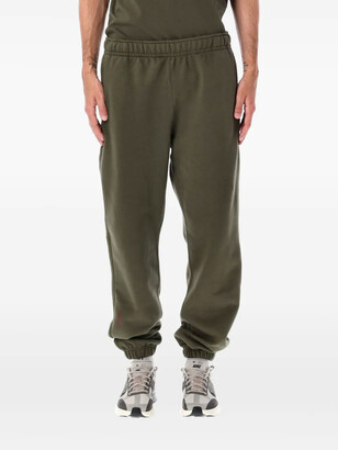 nike metallic swoosh colour block joggers in neutrals