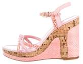 Thumbnail for your product : Louis Vuitton Snakeskin Wedge Sandals
