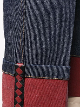 Bottega Veneta Rolled-Up Straight-Cut Jeans