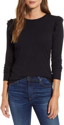 Rachel Parcell Pretty Shoulder Slim Sweater