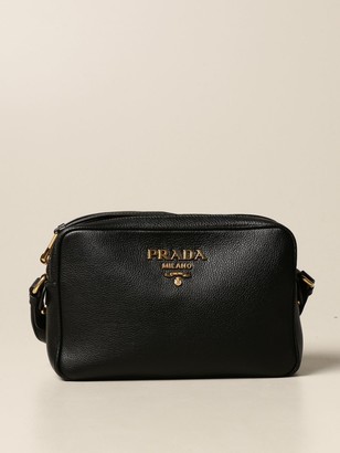 prada camera bag leather