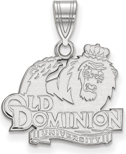 Black Bow Jewelry Co. BlackBowJewelry10kWhiteGoldOldDominionMonarchsNCAAMediumMascotPendant