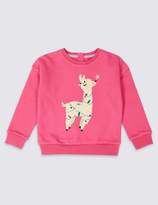 Thumbnail for your product : Marks and Spencer Llama Sweatshirt (3 Months - 7 Years)