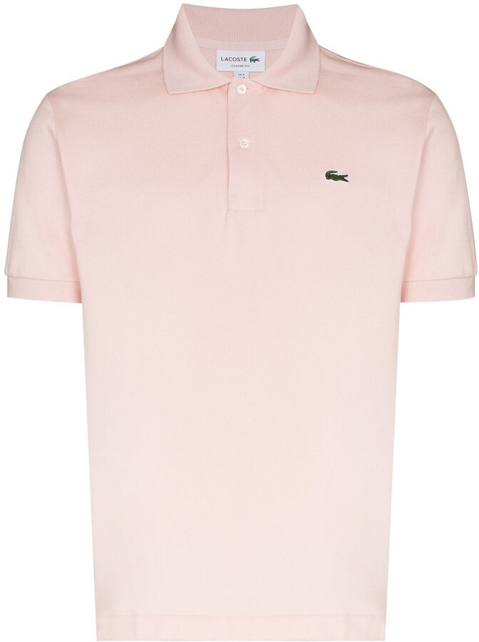 light pink lacoste polo