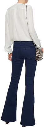 L'Agence Faded Low-rise Flared Jeans