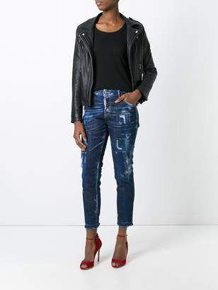 DSQUARED2 Cool Girl bleached effect jeans