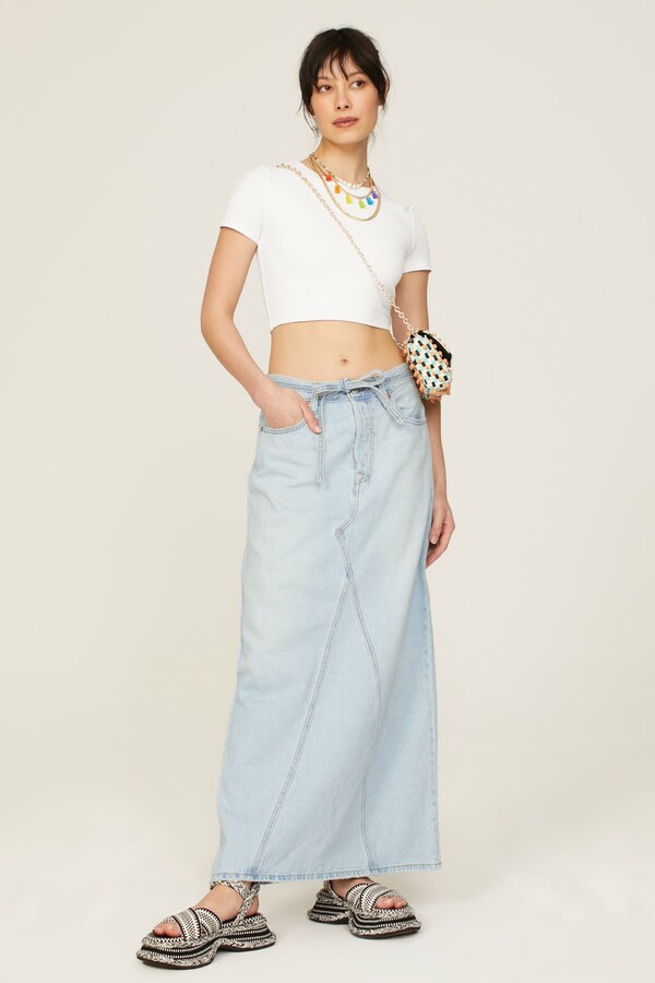 Levi's Iconic Long Skirt Blue