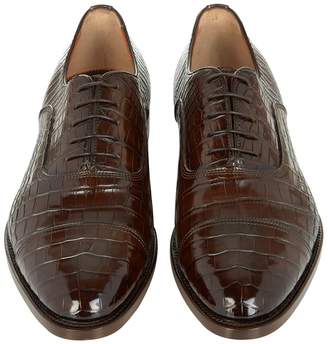 Santoni Croc Oxford Shoe