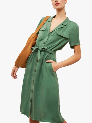 Gerard Darel Sienna Knee Length Dress, Green