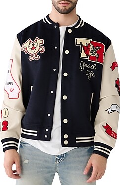 TRUE RELIGION / PU PATCH LOGO JACKET