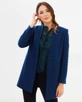 Thumbnail for your product : David Lawrence Chip Melton Revere Collar Tailored Coat
