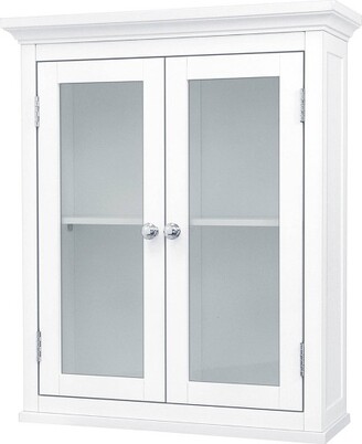 Elegant Home Fashions Madison Avenue Wall Cabinet 2 Doors White