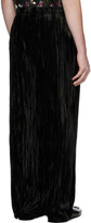 Thumbnail for your product : Balenciaga Black Velvet Pyjama Trousers