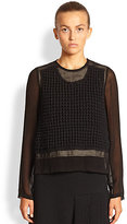 Thumbnail for your product : Comme des Garcons Sheer Mixed-Media Blouse