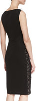 Thumbnail for your product : David Meister Sleeveless Lace Waist Cocktail Dress, Black