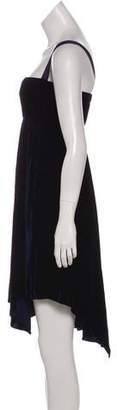 Zero Maria Cornejo Velvet Knee-Length Dress