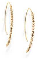 Thumbnail for your product : Mizuki Core 14K Yellow Gold Beaded Marquee Drop Earrings