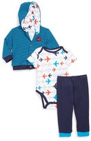 Thumbnail for your product : Offspring 'Airplane' Jacket, Bodysuit & Pants (Baby Boys)