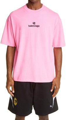 pink balenciaga tee