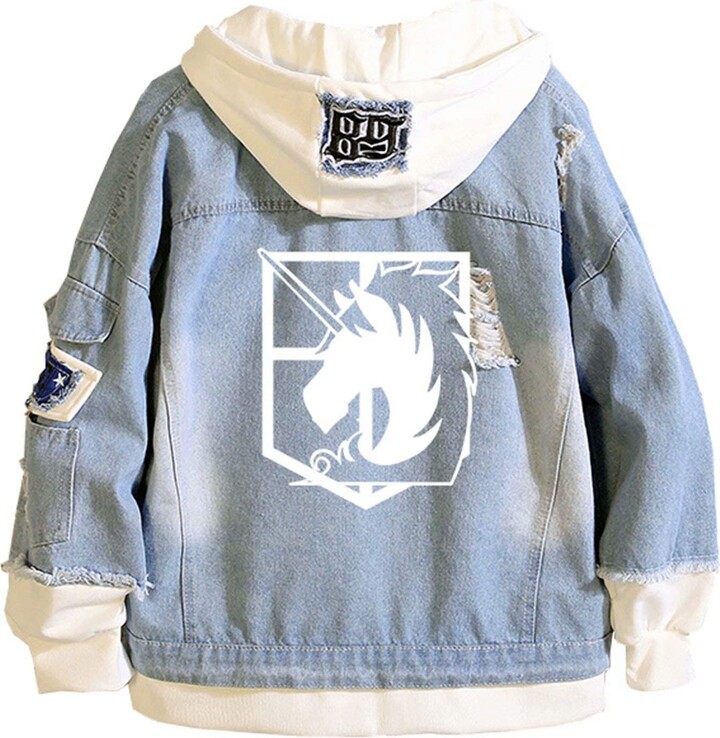 Titan Hoodie Jacket Aot Denim Jacket RB Fashion Unisex Attack On